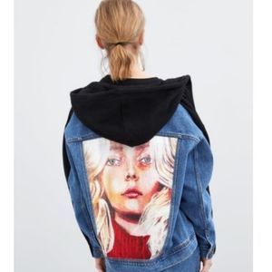 Zara and Thani Mara collab jean jacket size small